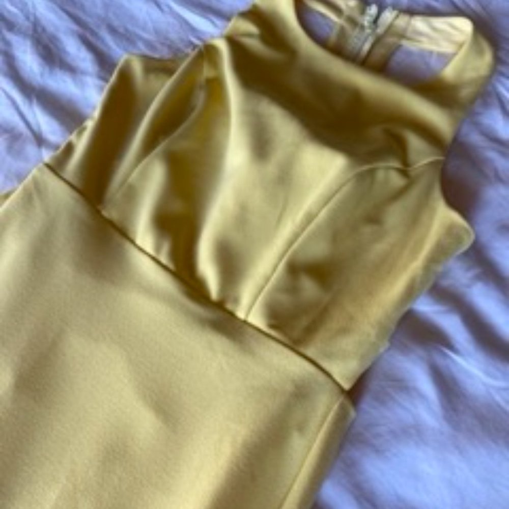 NWOT - Lulus Power of Wow Backless Yellow Maxi Dress - Picture 10 of 14